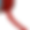 Passepoil cordon 5mm rouge hermès au mètre