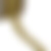 Passepoil cordon 5mm beige vert au mètre