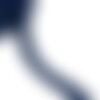 Passepoil cordon fils 6mm bleu bleu marine au mètre