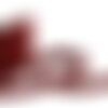 Double cordon fils 10mm rouge bengale au mètre