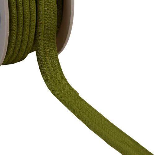 Bobine 20m passepoil cordon 5mm vert kaki