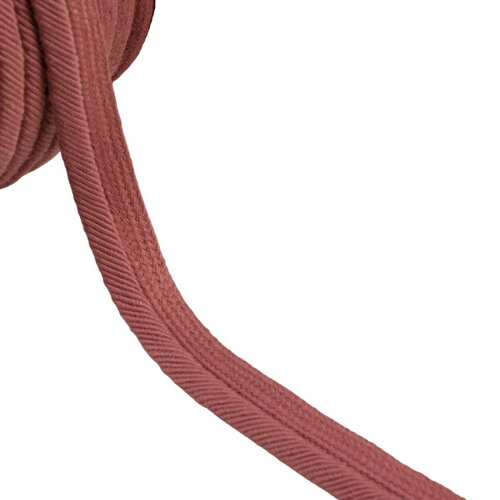 Bobine 20m passepoil cordon fils 6mm vieux rose