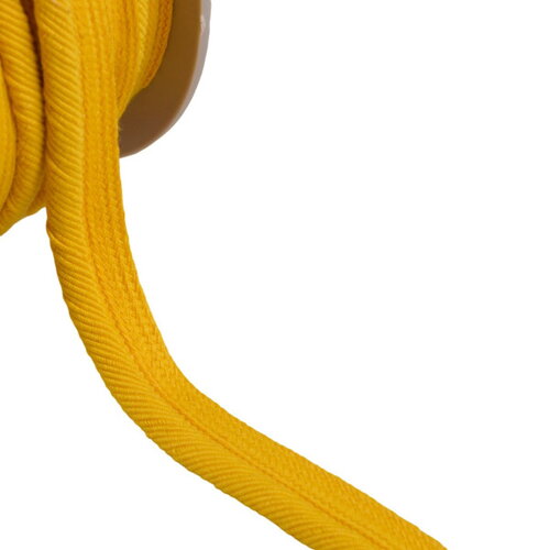 Bobine 20m passepoil cordon fils 6mm jaune/orange