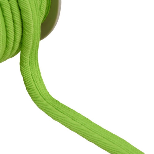 Bobine 20m passepoil cordon fils 6mm vert anis