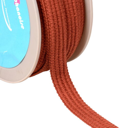 Galon quatre cordons 15mm orange rouille au mètre