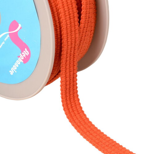 Bobine 20m galon quatre cordons 15mm orange bengale