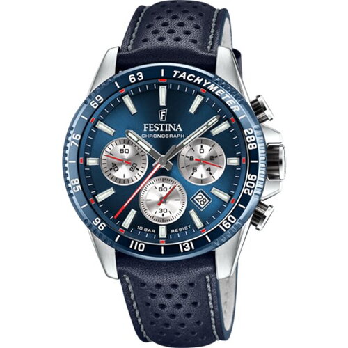 Montre festina homme timeless chronograph dark blue
