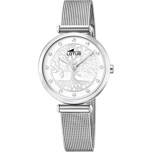 Montre lotus femme acier cadran blanc