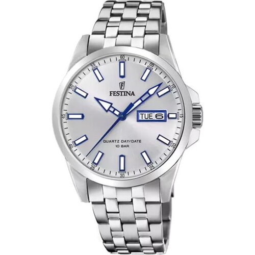 Montre festina homme acier fond blanc