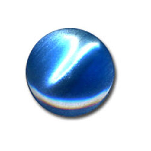 Lot de 3 boutons en forme de bonbon couleur bleu 13mm