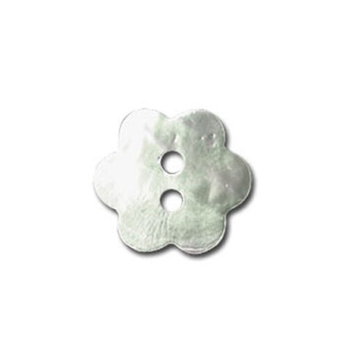 Lot de 3 boutons en forme de fleur en nacre 13mm