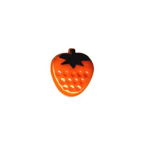 Lot de 3 boutons en forme de fraise couleur abricot 13mm