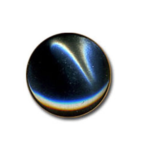 Lot de 3 boutons en forme de bonbon couleur anthracite 13mm