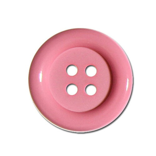 Lot de 3 boutons clown couleur rose layette 38mm