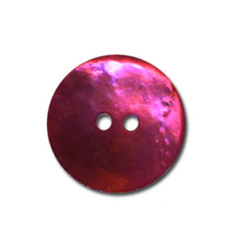 Lot de 3 boutons en nacre couleur fuchsia
