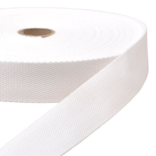Bobine 20m sangle blanc