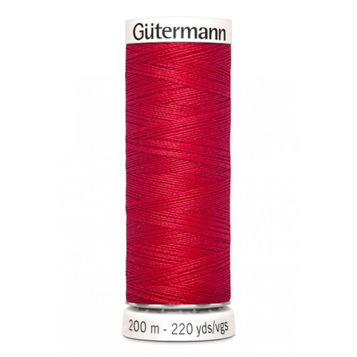 Bobine fil à coudre gütermann 200m rouge 100% polyester - 156