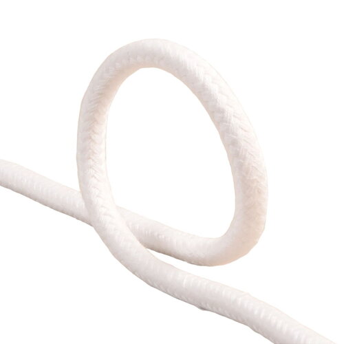 Cordon tressé blanc 10mm au mètre