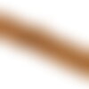 Dentelle élastique fleurs 62mm marron chocolat au mètre