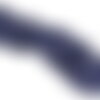 Bobine 15m dentelle élastique fleurs 102mm bleu marine