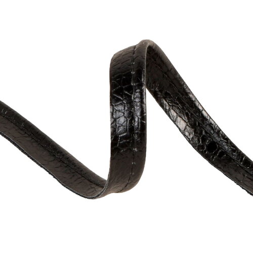 Bobine 25m passepoil simili lézardé 3mm noir