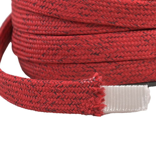 Bobine 20m tresse chinée pour anses de sacs 16mm bordeaux