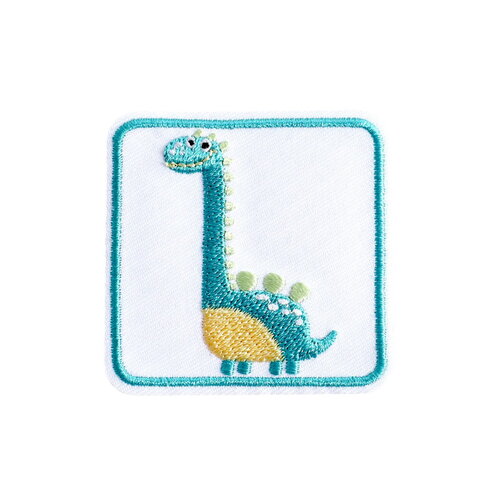 Lot de 3 écussons thermocollants animaux mignons dinosaure 5cm x 5cm