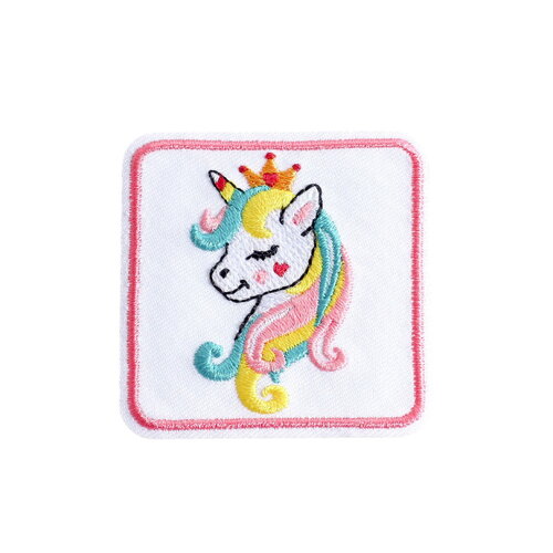 Ecusson thermocollant animaux mignons licorne 5cm x 5cm