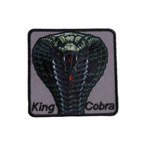 Ecusson thermocollant animaux sauvages cobra 6,5cm x 6,5cm