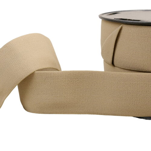 Bobine 20m élastique doux 40mm beige