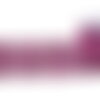 Dentelle coton fleurs 45mm violet au mètre