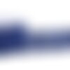 Dentelle coton fleurs 45mm bleu roi au mètre