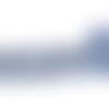 Dentelle coton fleurs 45mm bleu lavande au mètre