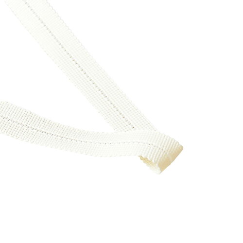 Tresse prépliée 20mm écru au mètre