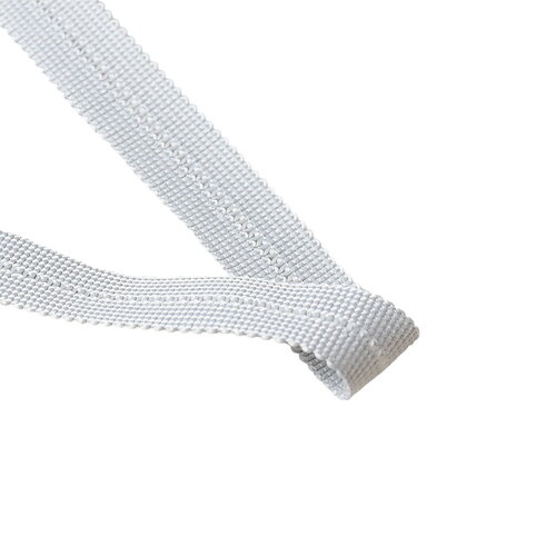 Tresse prépliée 20mm gris clair au mètre