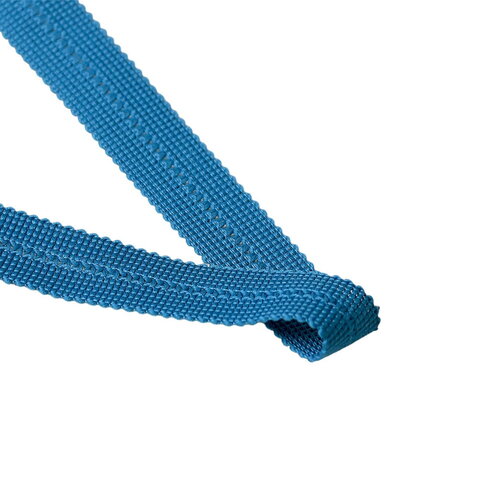 Tresse prépliée 20mm bleu canard au mètre