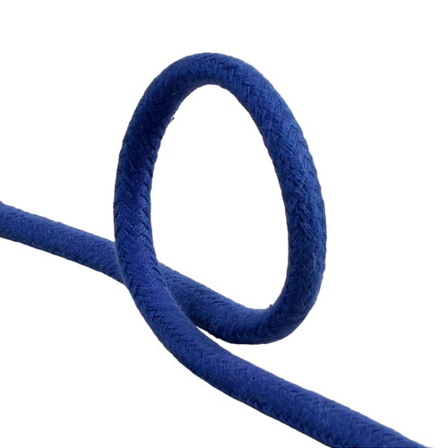 Bobine 20m cordon tressé 8mm bleu roi
