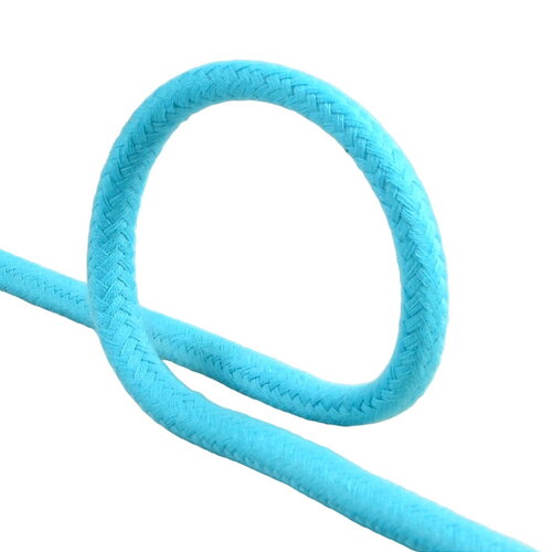 Bobine 20m cordon tressé 8mm bleu acier