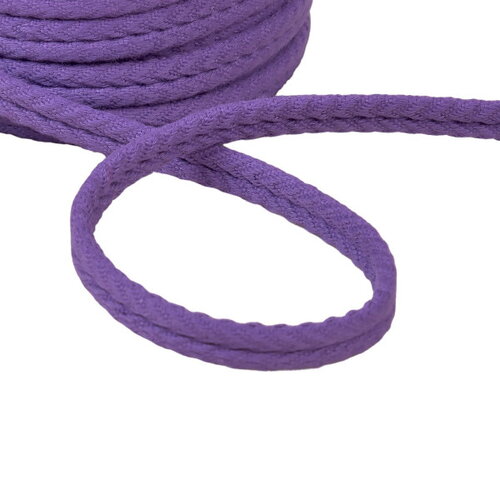 Double cordon chevrons 10mm violet prune au mètre