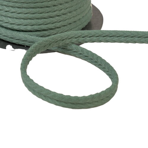 Double cordon chevrons 10mm vert bouteille au mètre