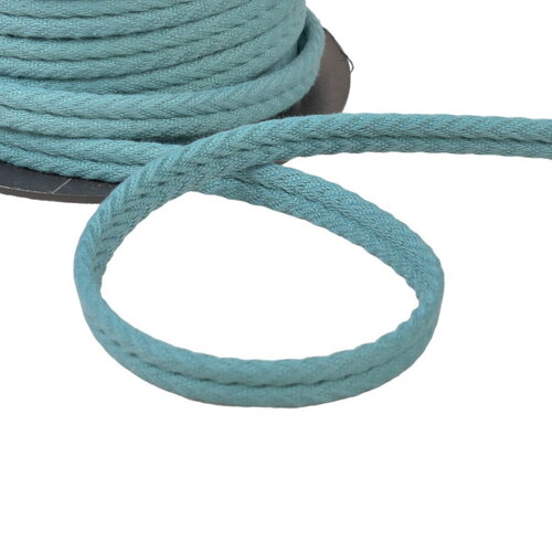 Double cordon chevrons 10mm vert amande au mètre