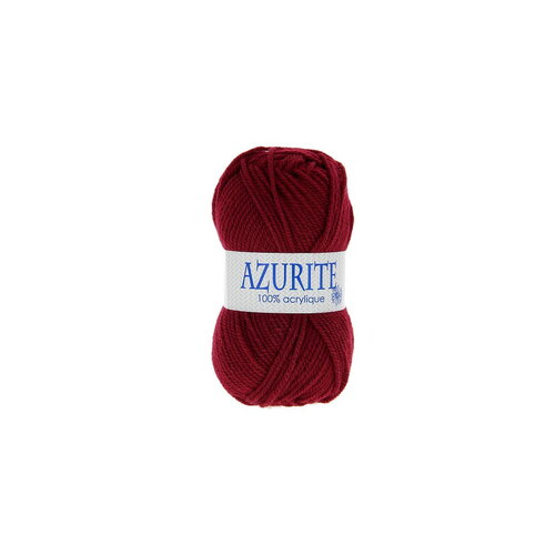 Lot de 10 pelotes de laine à tricoter azurite 100% acrylique rouge bordeaux 3025