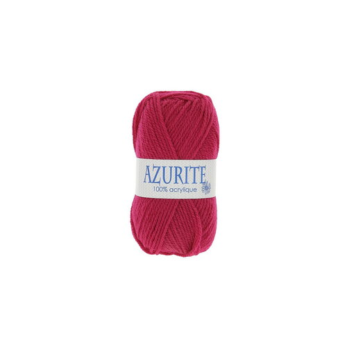 Lot de 10 pelotes de laine à tricoter azurite 100% acrylique rose framboise 3019