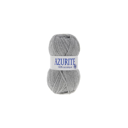 Lot de 10 pelotes de laine à tricoter azurite 100% acrylique gris 0579