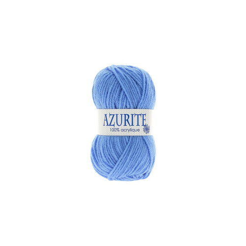 Lot de 10 pelotes de laine à tricoter azurite 100% acrylique bleu 0151