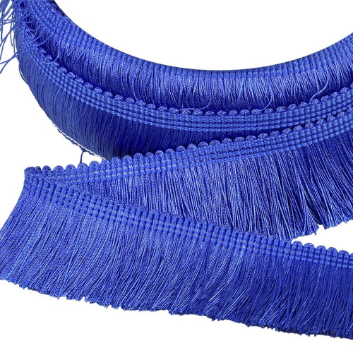 Bobine 15m frange épaisse 45mm bleu roi