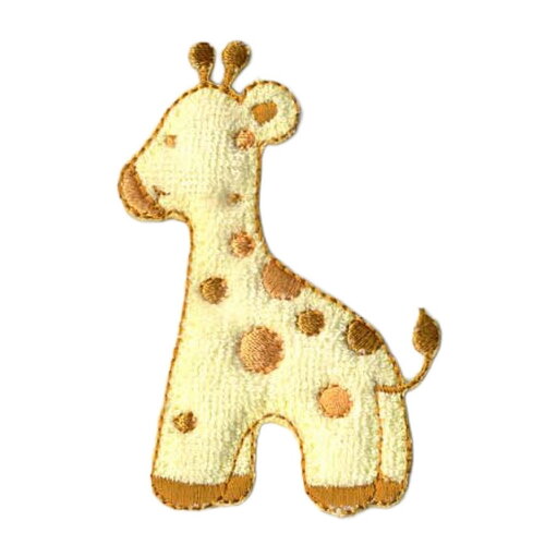 Ecusson thermocollant girafe pour enfant 5.5cmx7.5cm