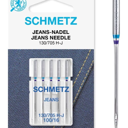 5 aiguilles universelles schmetz 130/705 h-j jean taille 100