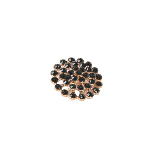 Bouton strass noir