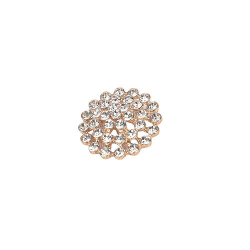Bouton strass blanc